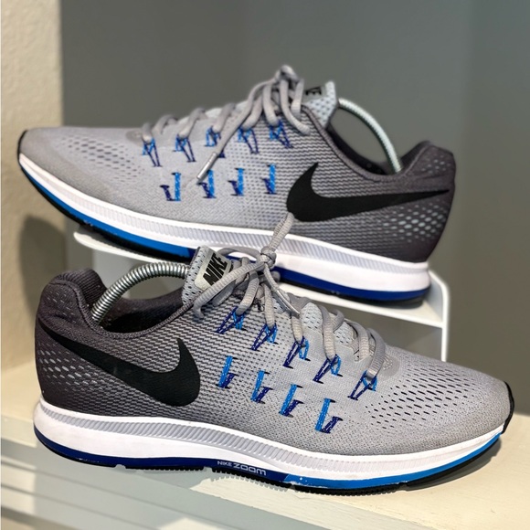 Nike Air Zoom Pegasus 33 Wolf Grey Men’s size US 9.5 running shoes 831355-004 XE - Picture 1 of 11